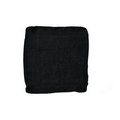 Black 13"x13" Terry Cotton Washcloth